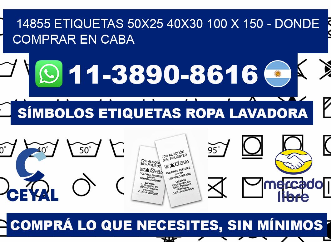 14855 etiquetas 50x25 40x30 100 x 150 - Donde Comprar en Caba