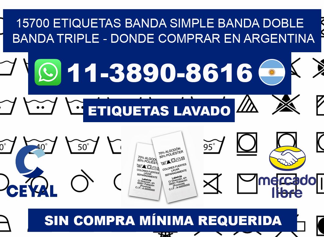 15700 etiquetas banda simple banda doble banda triple - Donde Comprar en Argentina