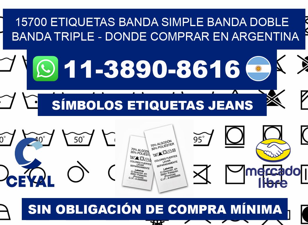 15700 etiquetas banda simple banda doble banda triple - Donde Comprar en Argentina
