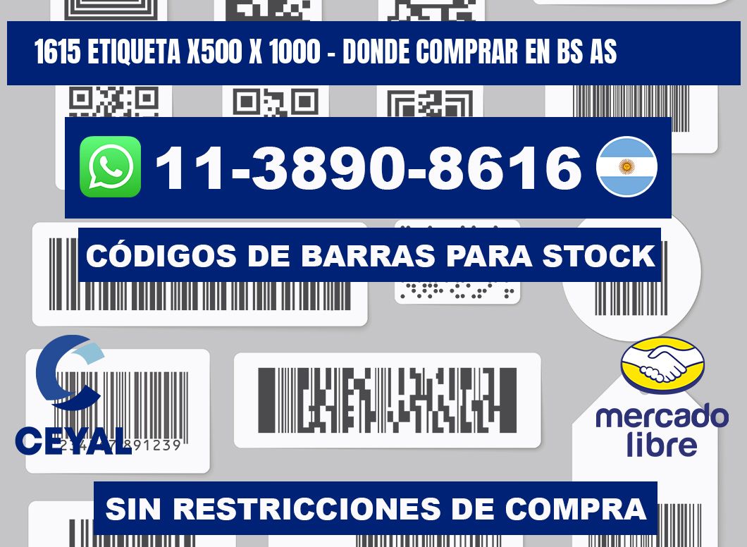 1615 etiqueta x500 x 1000 - Donde Comprar en bs as