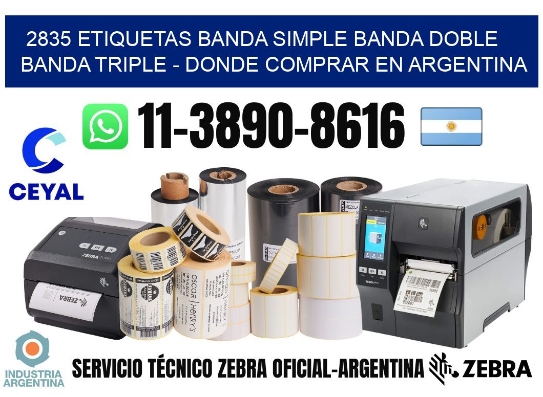 2835 etiquetas banda simple banda doble banda triple - Donde Comprar en Argentina