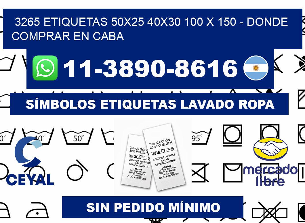 3265 etiquetas 50x25 40x30 100 x 150 - Donde Comprar en Caba
