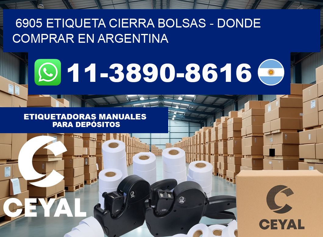 6905 etiqueta Cierra Bolsas – Donde Comprar en Argentina