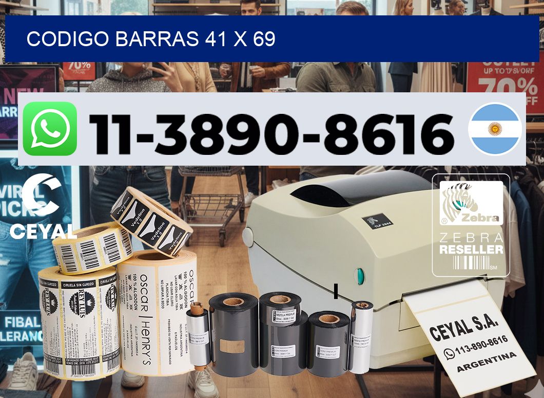 Codigo barras 41 x 69