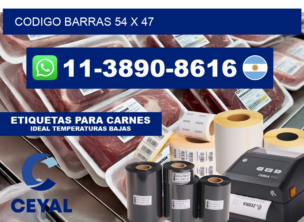 Codigo barras 54 x 47