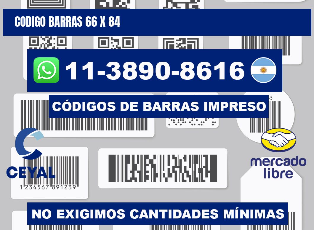 Codigo barras 66 x 84