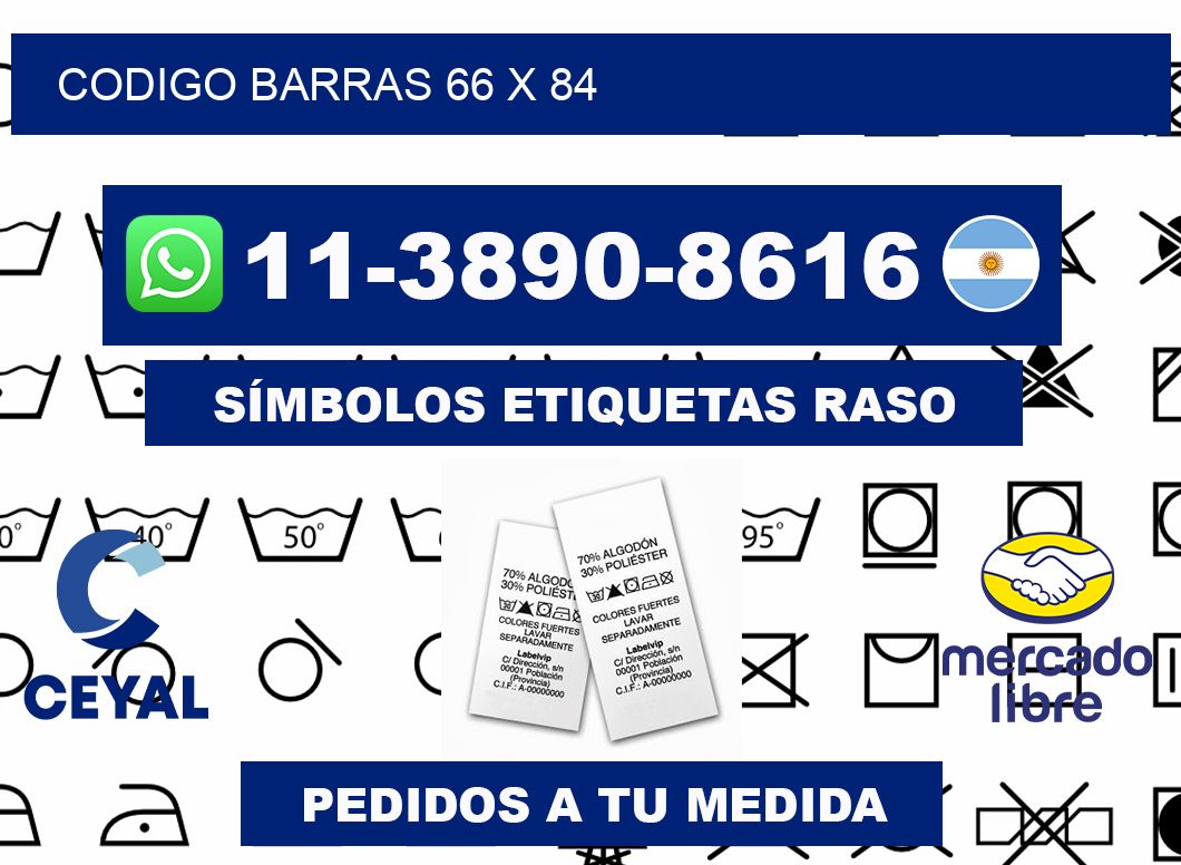 Codigo barras 66 x 84