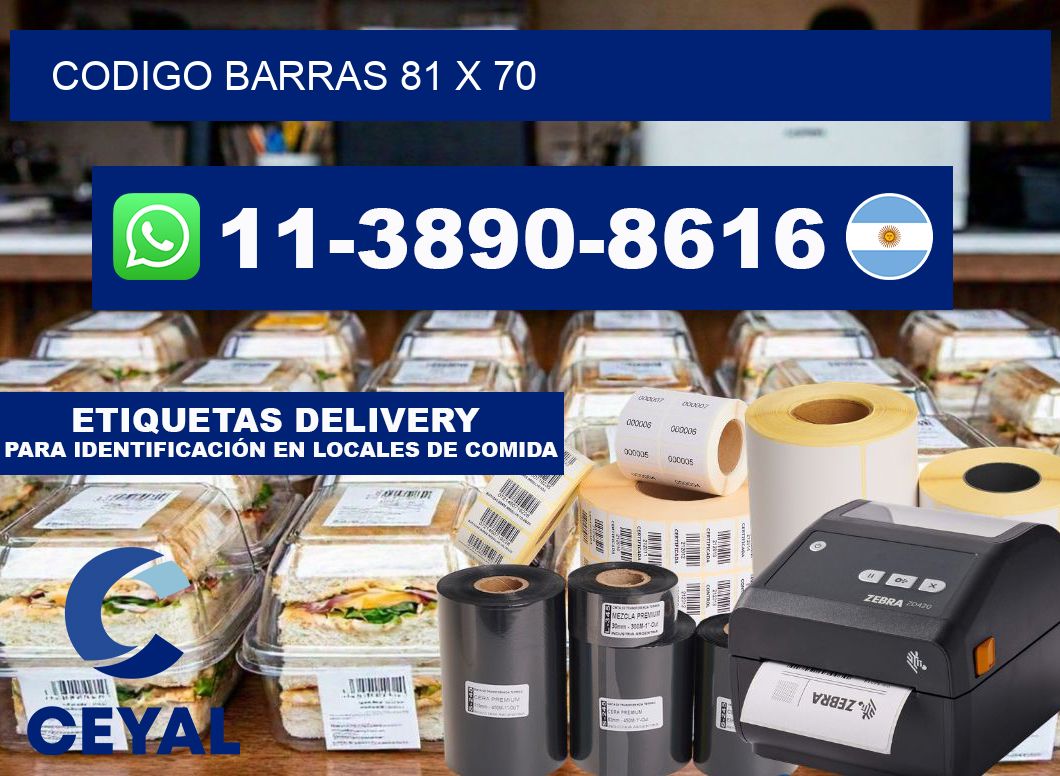 Codigo barras 81 x 70