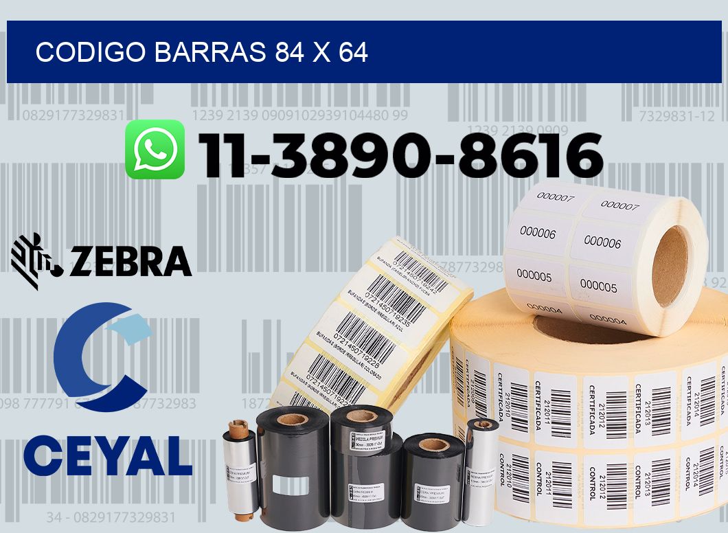 Codigo barras 84 x 64