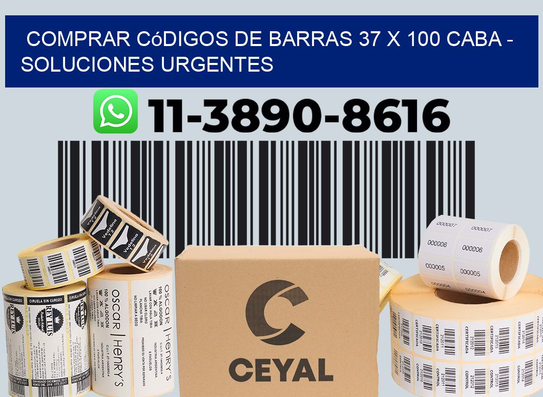 Comprar códigos de barras 37 x 100 CABA - soluciones urgentes