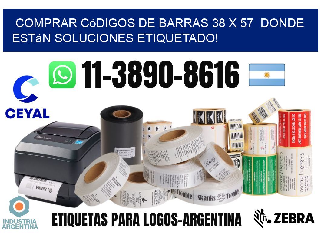 Comprar códigos de barras 38 x 57  donde están soluciones etiquetado!