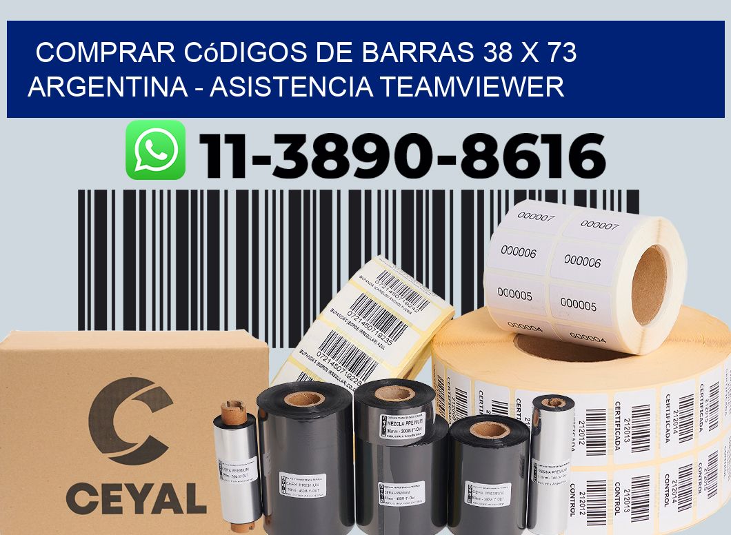 Comprar códigos de barras 38 x 73 argentina - asistencia teamviewer