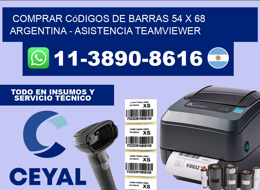 Comprar códigos de barras 54 x 68 argentina – asistencia teamviewer