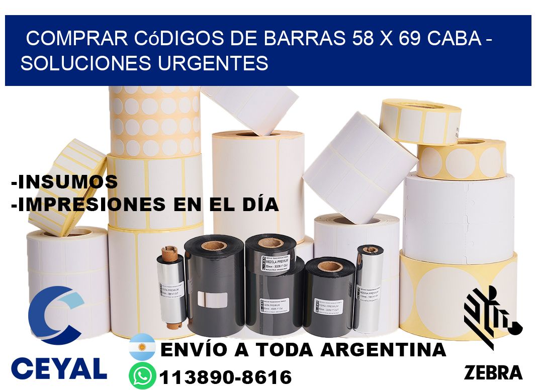 Comprar códigos de barras 58 x 69 CABA - soluciones urgentes