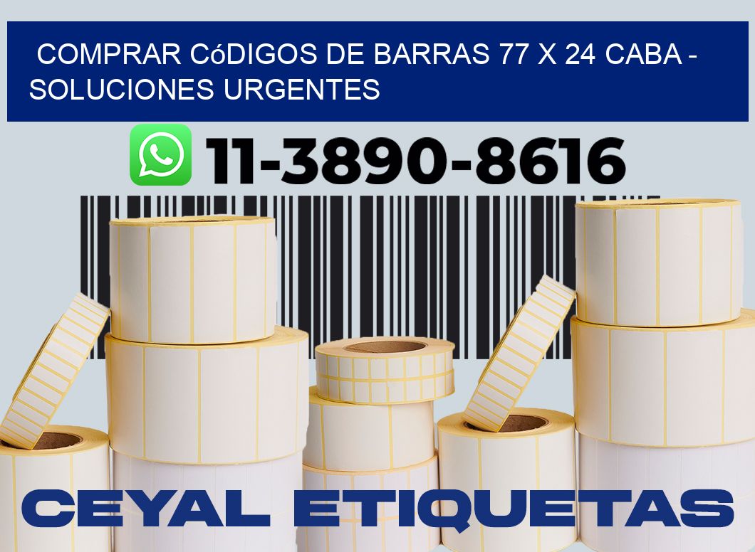 Comprar códigos de barras 77 x 24 CABA - soluciones urgentes