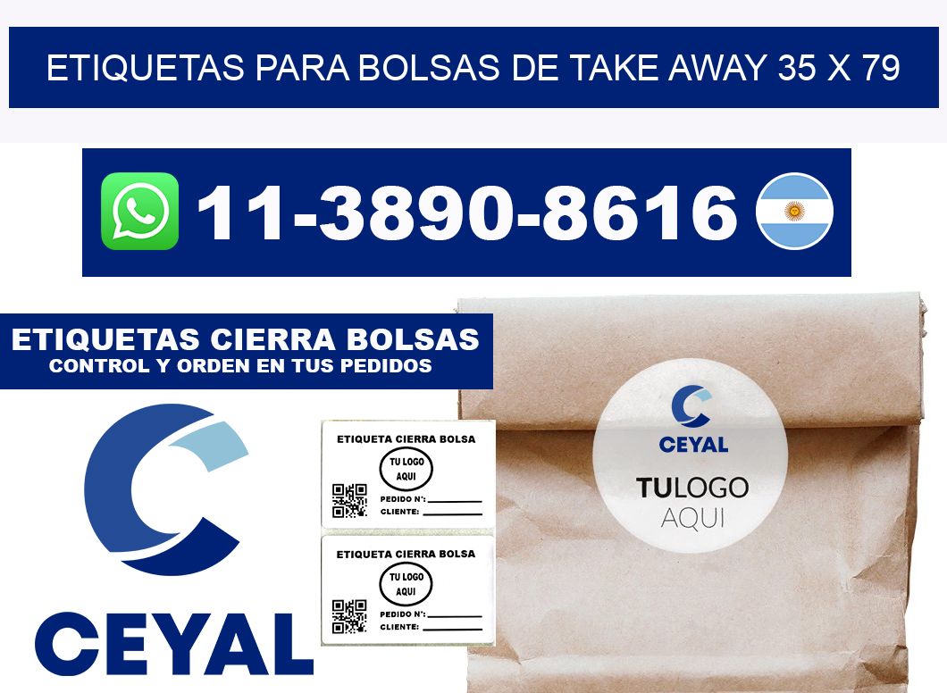 ETIQUETAS PARA BOLSAS DE TAKE AWAY 35 x 79