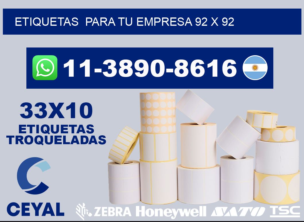 Etiquetas para tu empresa 92 x 92