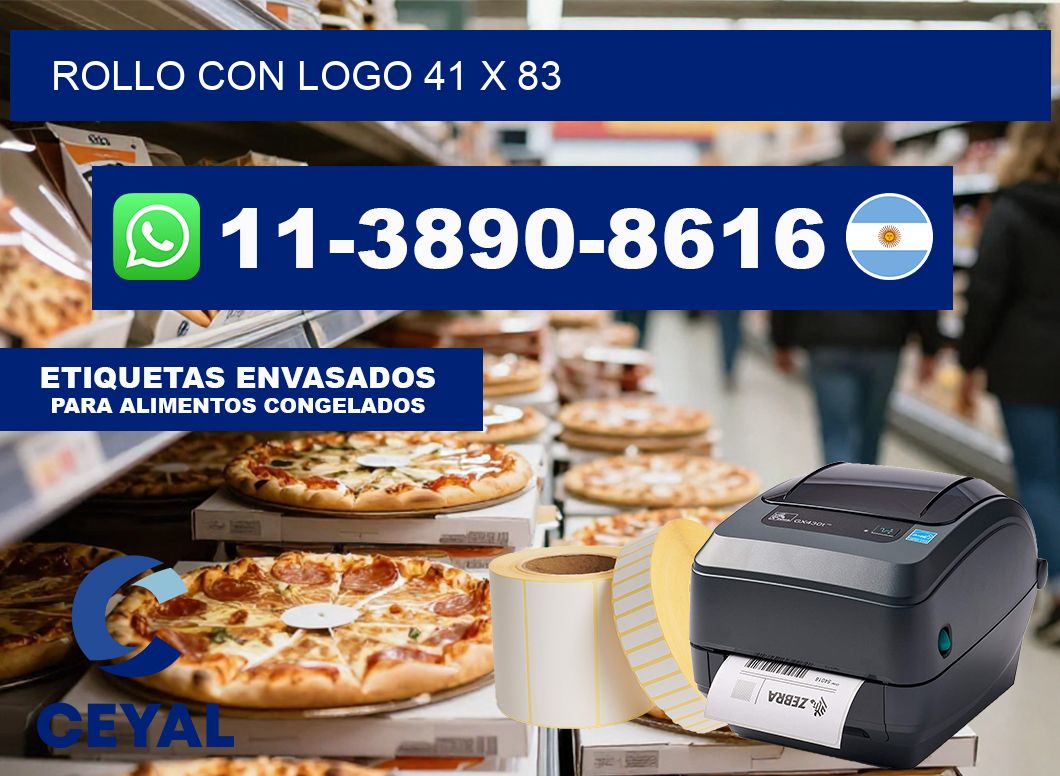 Rollo con logo 41 x 83