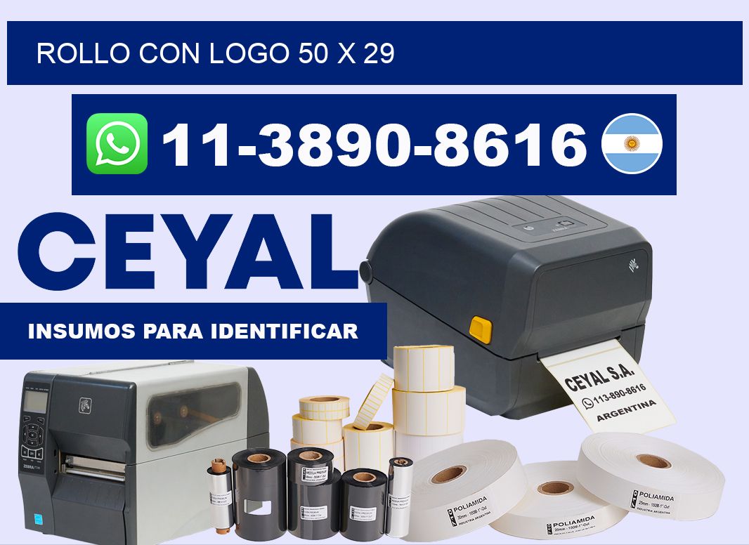 Rollo con logo 50 x 29