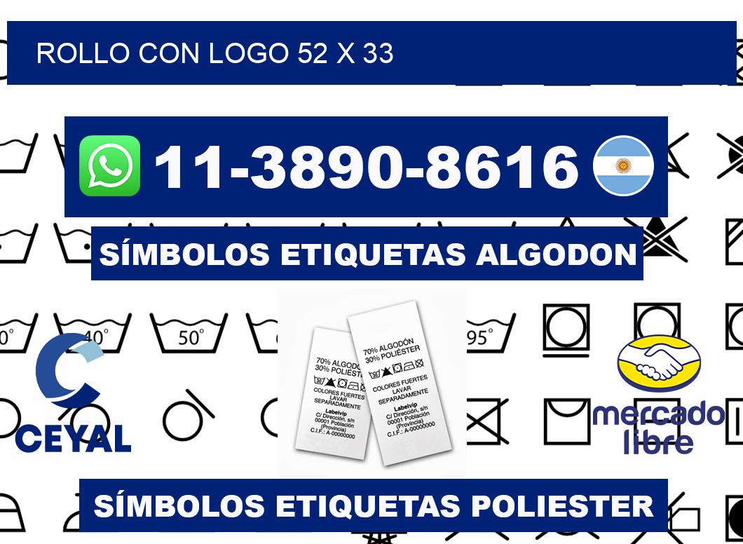 Rollo con logo 52 x 33