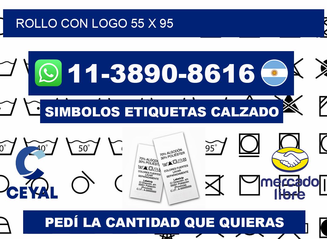 Rollo con logo 55 x 95