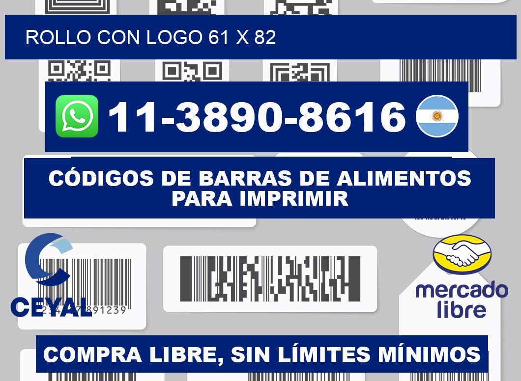 Rollo con logo 61 x 82