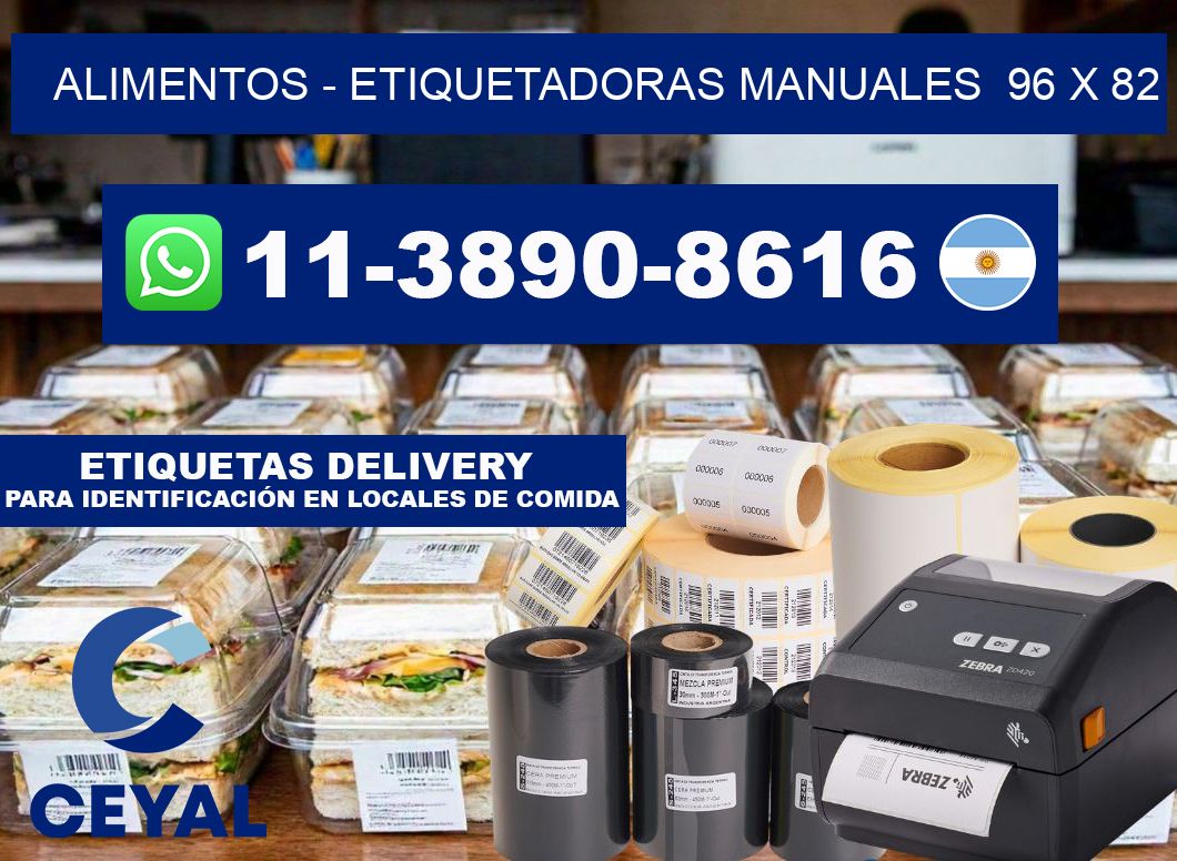 alimentos - Etiquetadoras Manuales  96 x 82