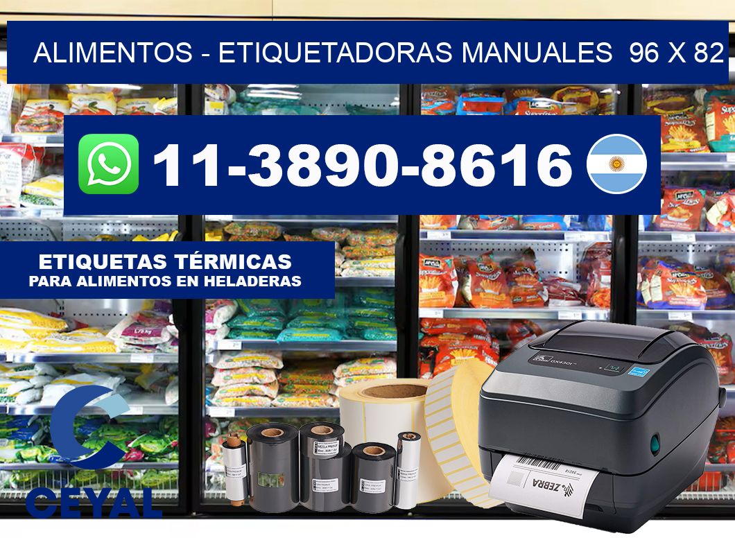 alimentos – Etiquetadoras Manuales  96 x 82