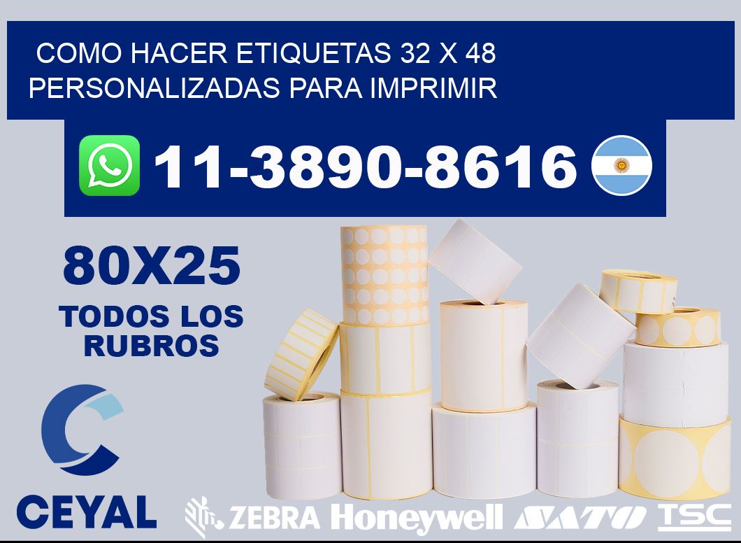 como hacer etiquetas 32 x 48 personalizadas para imprimir