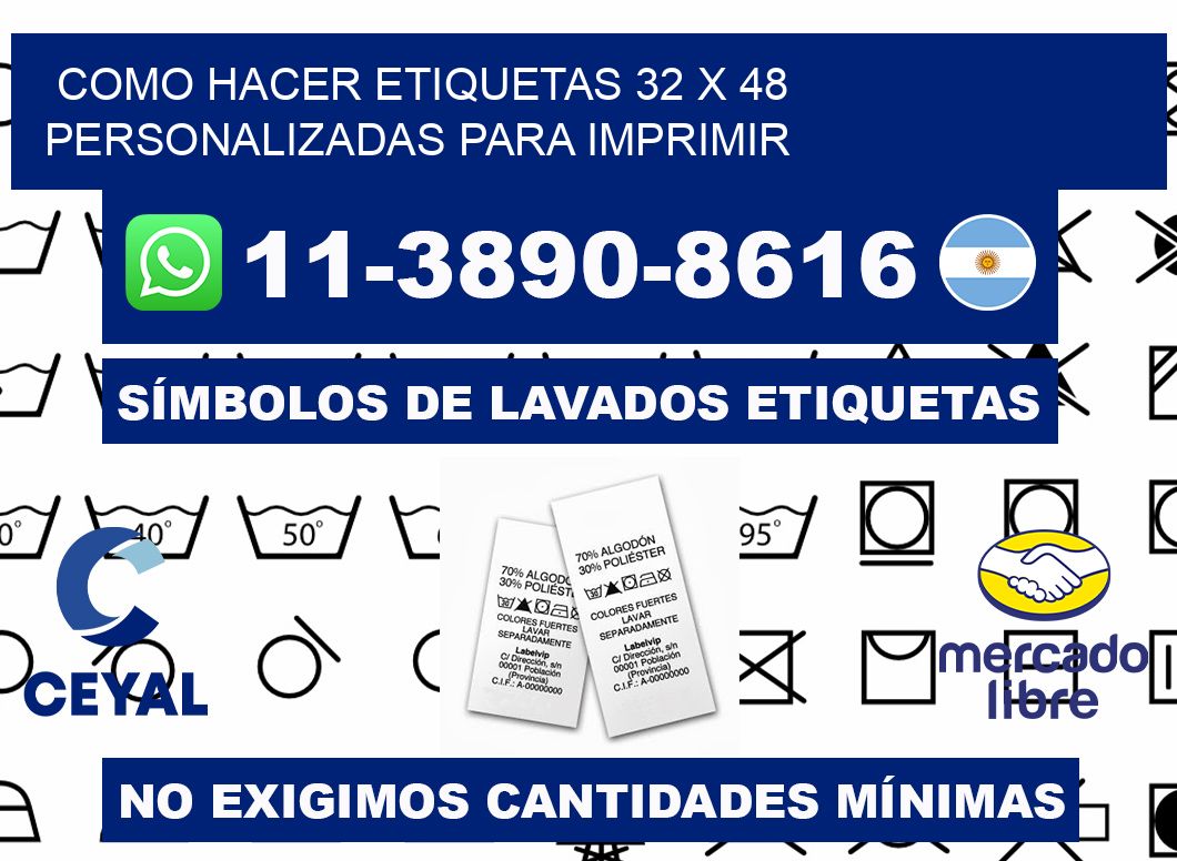 como hacer etiquetas 32 x 48 personalizadas para imprimir