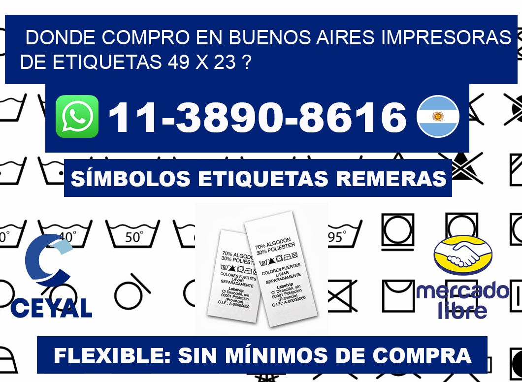 donde compro en buenos aires impresoras de etiquetas 49 x 23 ?