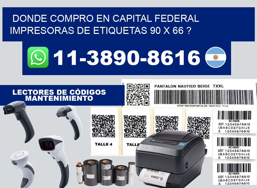 donde compro en capital federal impresoras de etiquetas 90 x 66 ?
