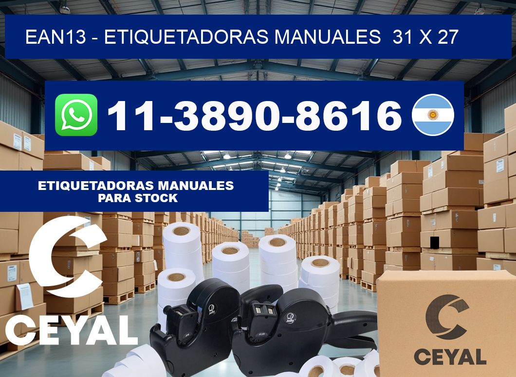 ean13 – Etiquetadoras Manuales  31 x 27