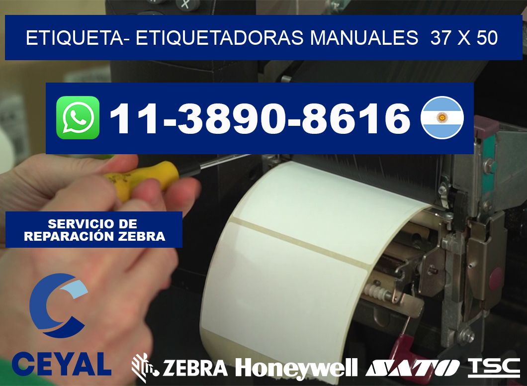 etiqueta- Etiquetadoras Manuales  37 x 50
