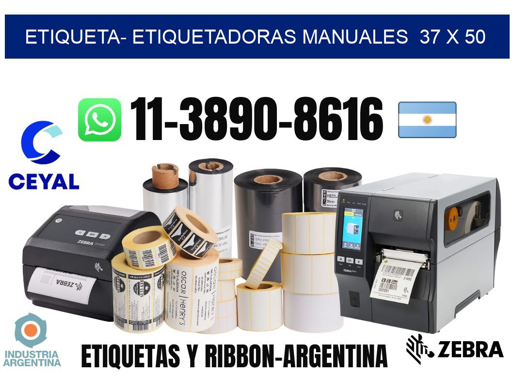 etiqueta- Etiquetadoras Manuales  37 x 50
