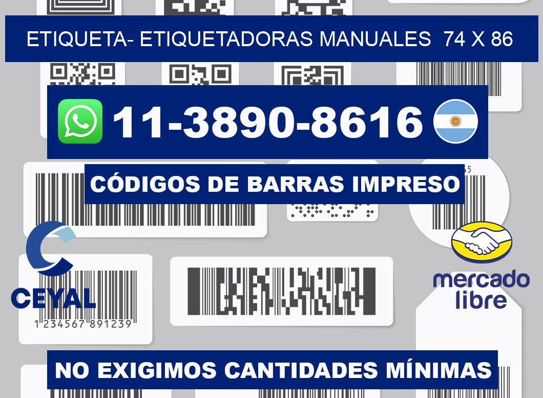 etiqueta- Etiquetadoras Manuales  74 x 86