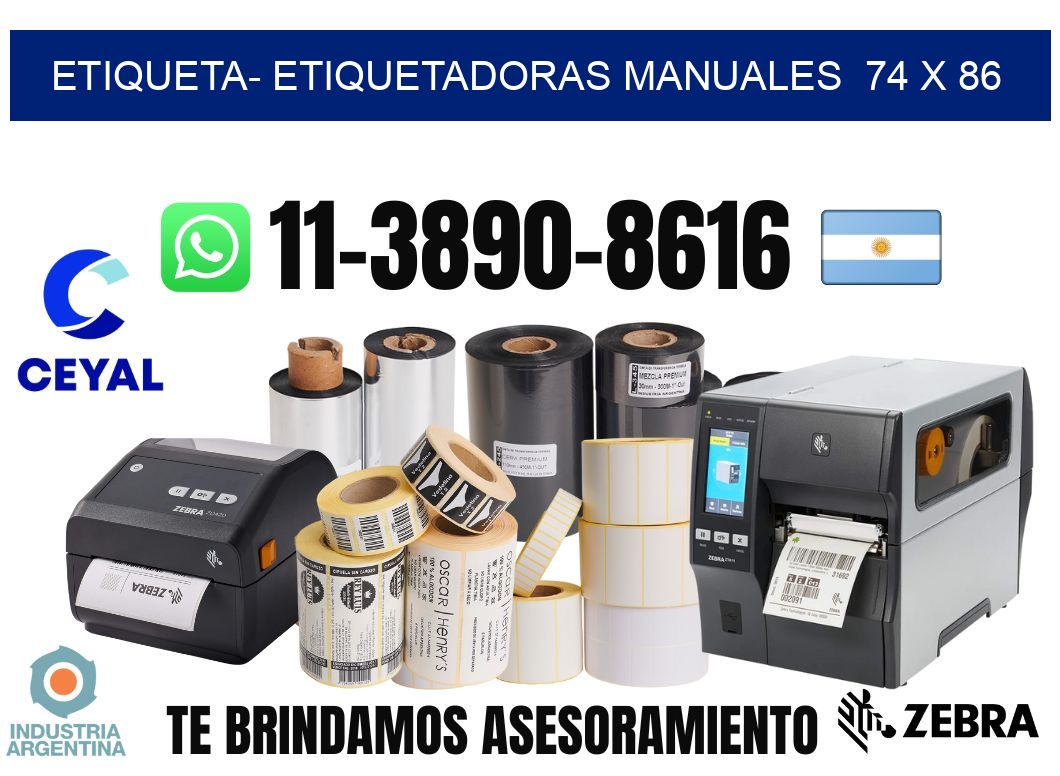 etiqueta- Etiquetadoras Manuales  74 x 86
