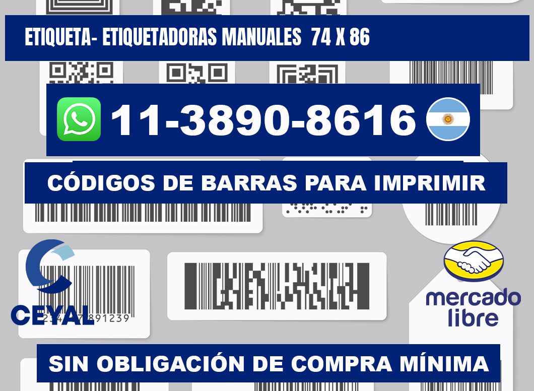 etiqueta- Etiquetadoras Manuales  74 x 86