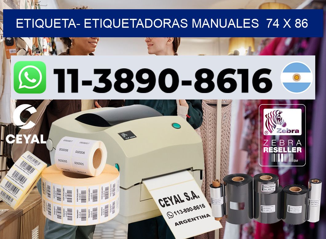 etiqueta- Etiquetadoras Manuales  74 x 86