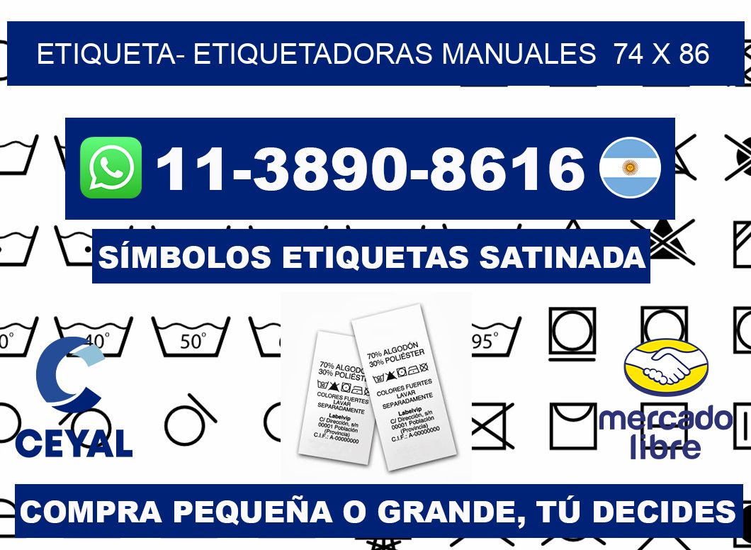 etiqueta- Etiquetadoras Manuales  74 x 86