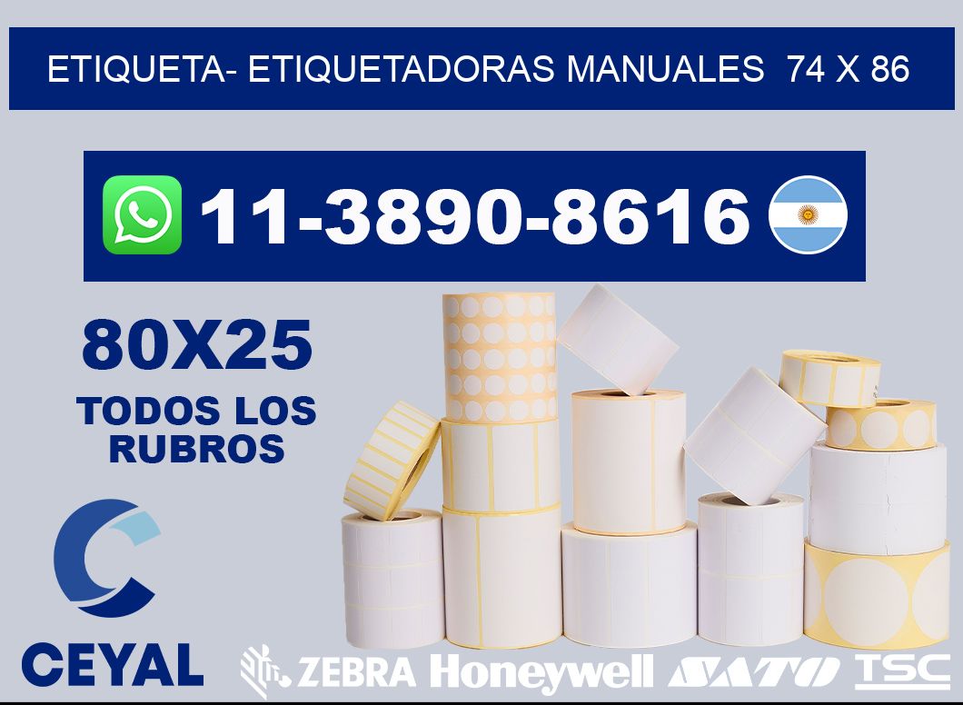 etiqueta- Etiquetadoras Manuales  74 x 86