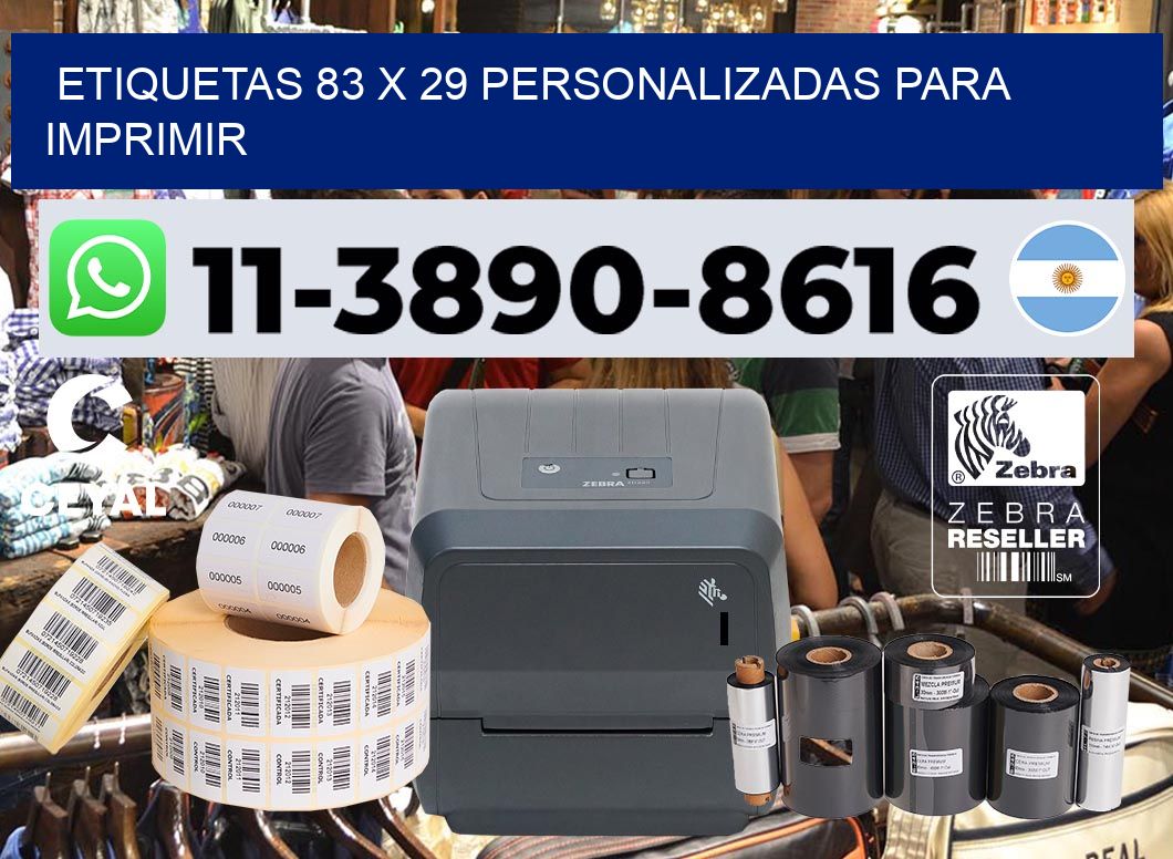 etiquetas 83 x 29 personalizadas para imprimir