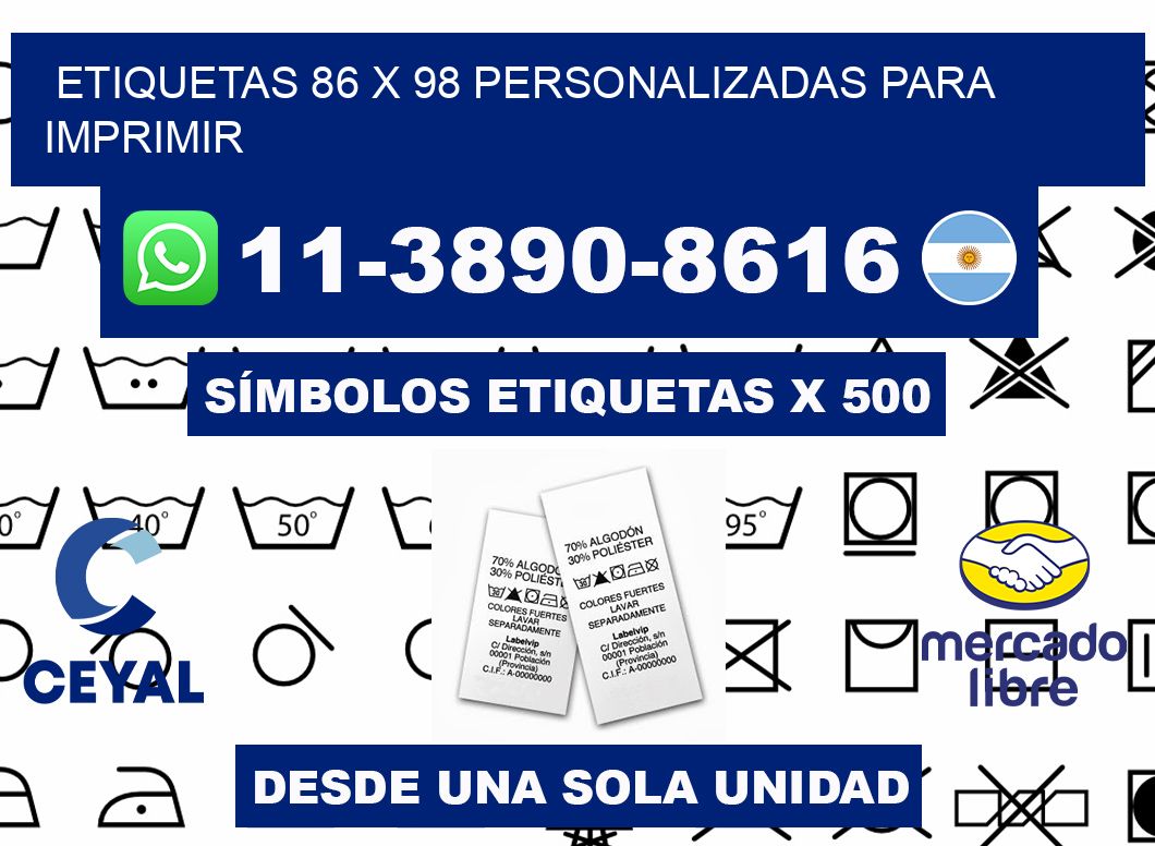 etiquetas 86 x 98 personalizadas para imprimir