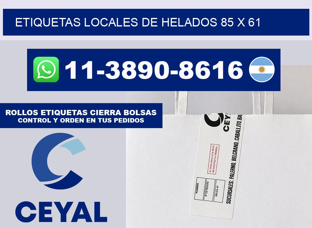 etiquetas locales de helados 85 x 61