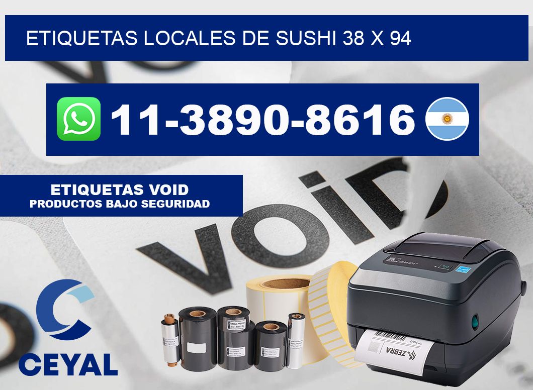 etiquetas locales de sushi 38 x 94