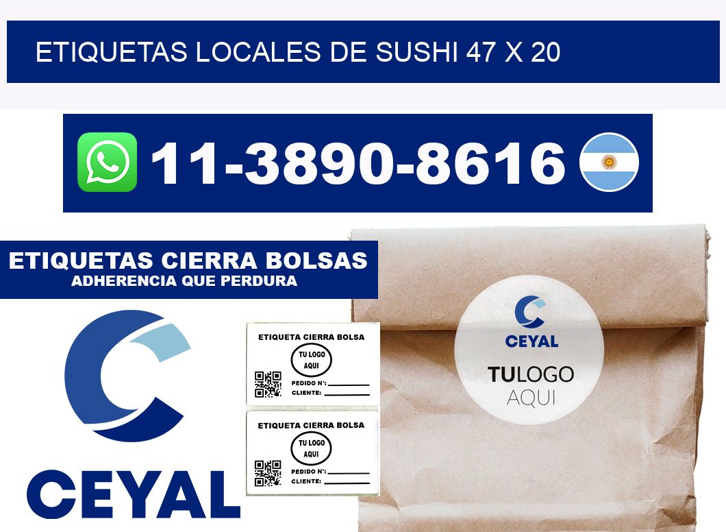 etiquetas locales de sushi 47 x 20