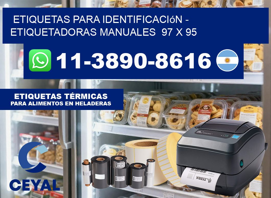 etiquetas para identificación – Etiquetadoras Manuales  97 x 95