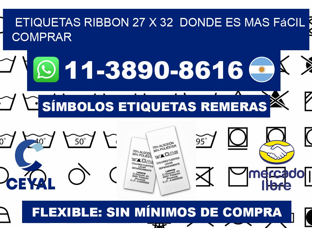 etiquetas ribbon 27 x 32  Donde es mas fácil comprar