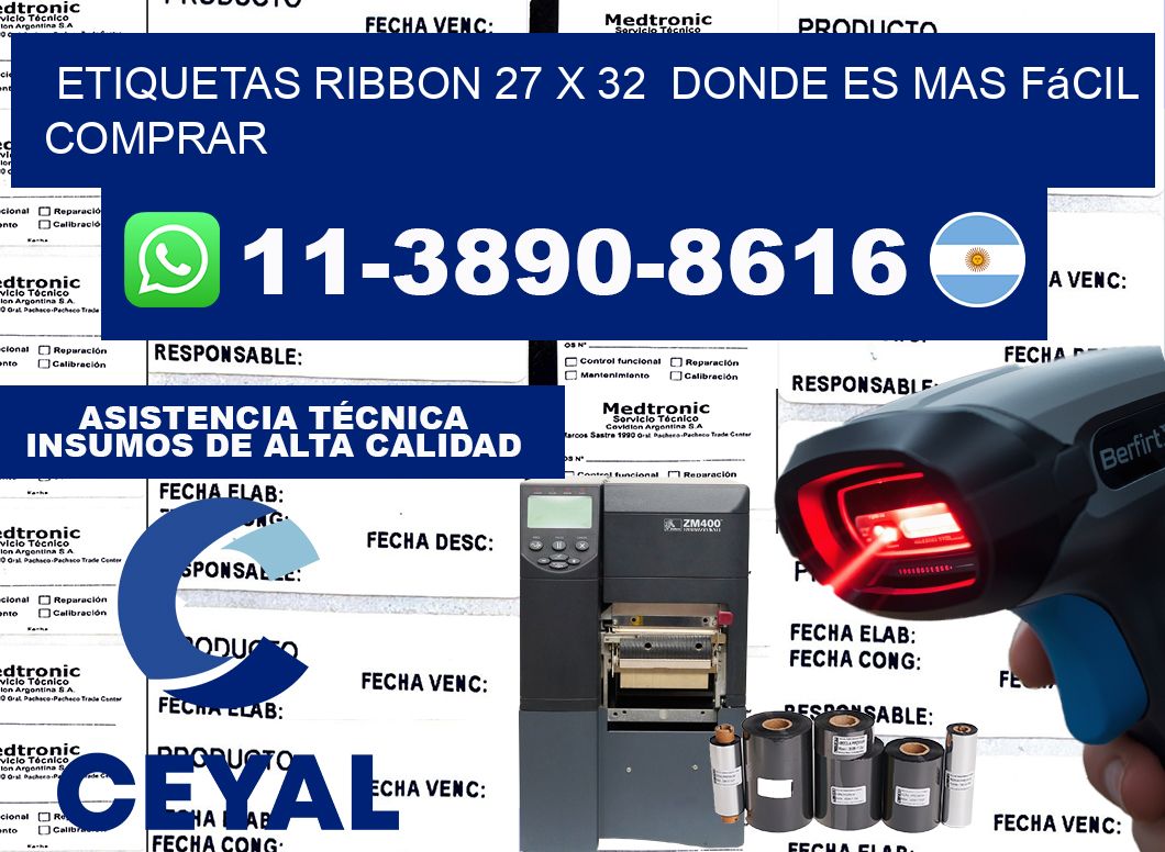 etiquetas ribbon 27 x 32  Donde es mas fácil comprar
