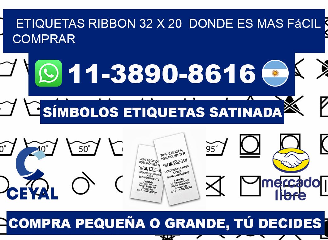 etiquetas ribbon 32 x 20  Donde es mas fácil comprar